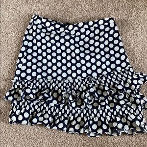 Jcrew polka dot miniskirt
